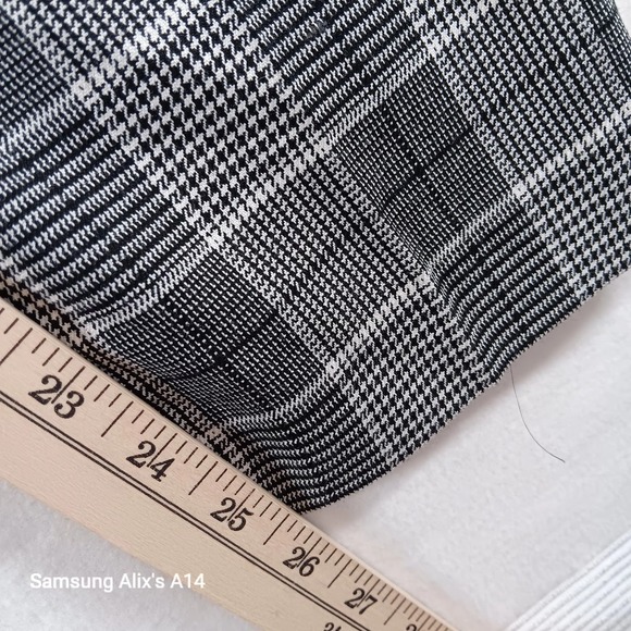 Nine West Womens Dress Pants Business Casual Plaid Elastic Waist Houndstoot XS - Picture 5 of 9